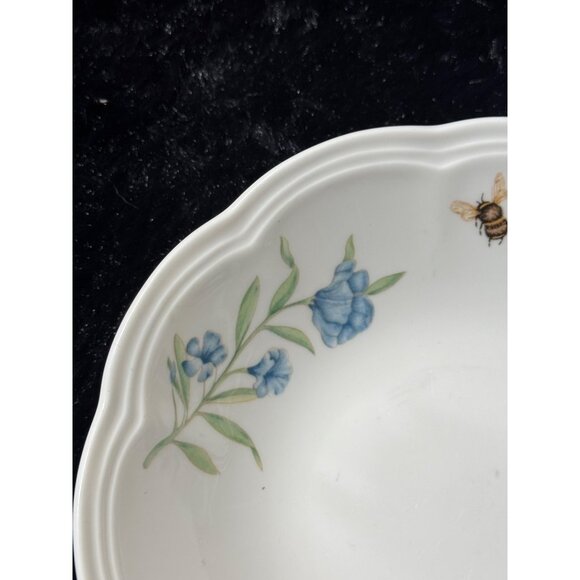 Lenox Butterfly Meadow Soup Fruit Scalloped Bowls Floral & Butterfly Set… - Picture 4 of 7